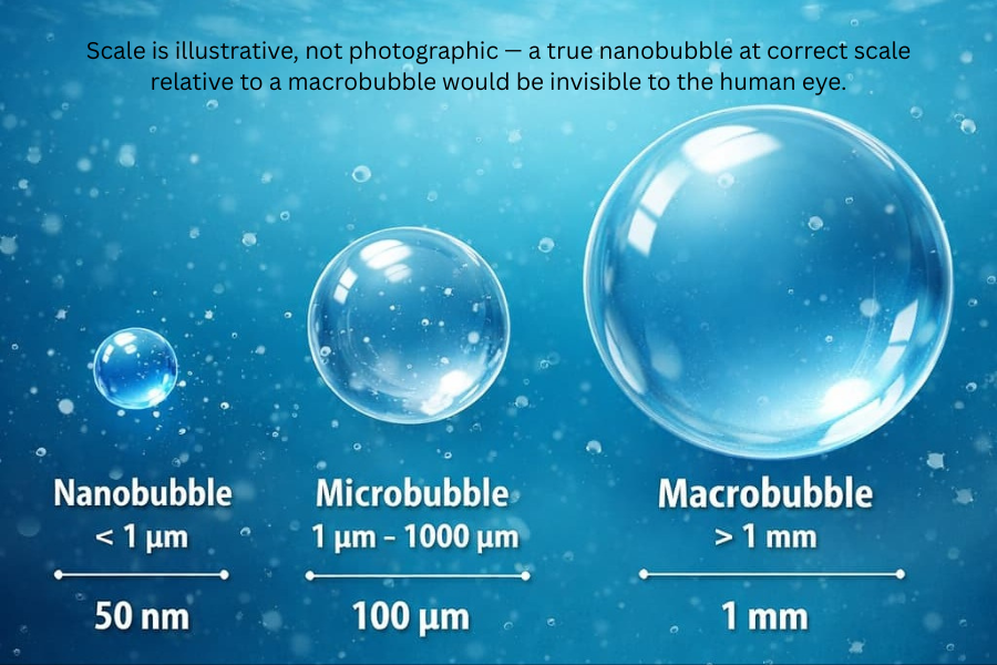Nanbubble vs. Macrobubble